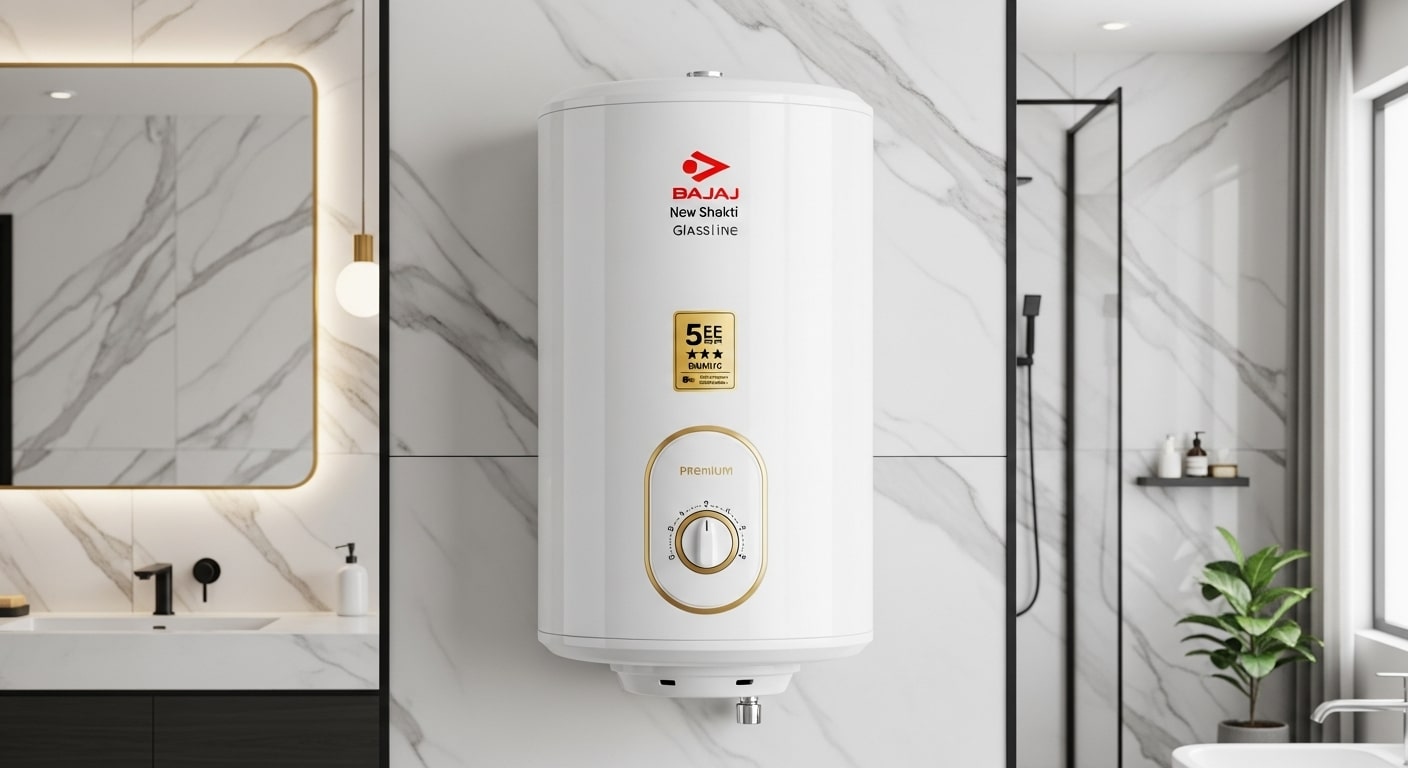 Bajaj New Shakti Glassline 25L storage water heater